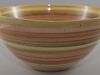 Large Western Colored Banding Wheel Bowl
